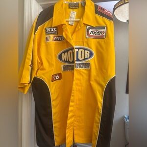 Yellow & Brown Racing Style Motor Automotive Shirt